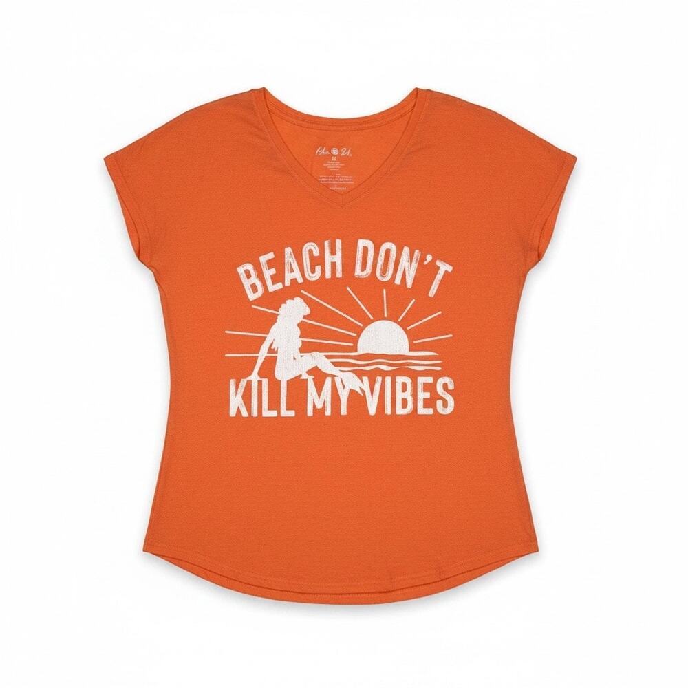 Blue Sol Sz M Beach Don’t Kill My Vibes Ladies t-shirt | NWT